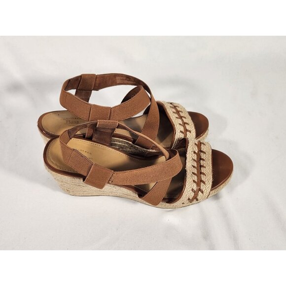 Bass & Co Womens Espadrille Sandal Wedge Platform Boho Western 10M - Picture 2 of 10